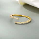 Gabriella Budapest | Klassinen Zirkonia Sormus Kulta 18K