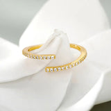 Gabriella Budapest | Klassinen Zirkonia Sormus Kulta 18K