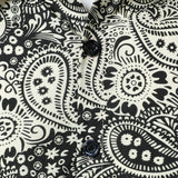 Pitkähihaista puuvillapaitaa vintage paisley -kuviolla miehille