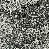Pitkähihaista puuvillapaitaa vintage paisley -kuviolla miehille