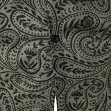 Pitkähihainen paita hengittävästä puuvillasta, retro paisley-kuviolla miehille