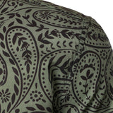 Pitkähihainen paita hengittävästä puuvillasta, retro paisley-kuviolla miehille