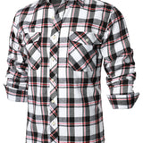 Flanelipaita kaksitaskulla miehille
