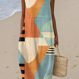 Gabriella Budapest | Geometrinen Midi Mekko Iris™