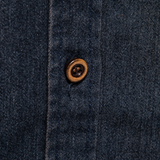 Pitkähihainen rento vintage-puuvillapaita miehille denim-taskulla