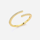 Gabriella Budapest | Klassinen Zirkonia Sormus Kulta 18K