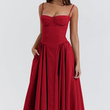Gabriella Budapest | Olkaimeton midi-pituinen bustier-mekko