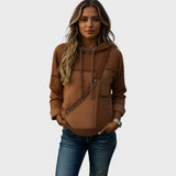 Kontrastinen suunnittelu hoodie