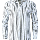 Miesten pitkähihainen paita retro geometrisella kuviolla