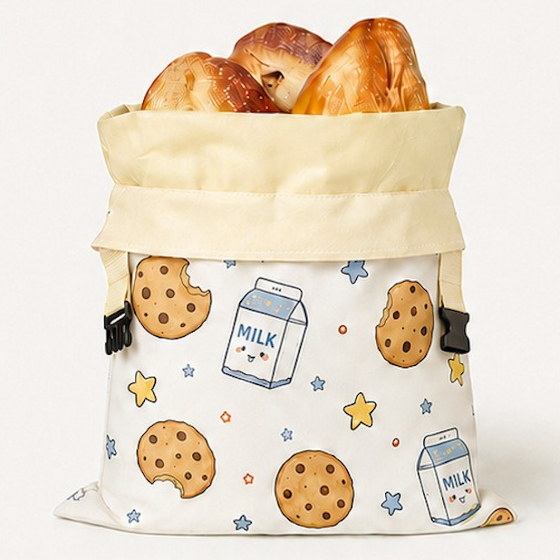 Mehiläisvahasta valmistettu leipäpussi ja 100 % puuvilla — Premium