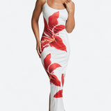 Gabriella Budapest | Midi mekko kukilla