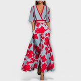 Gabriella Budapest | Tyylikäs, kukkakuosiset, vartalonmyötäinen mekko
