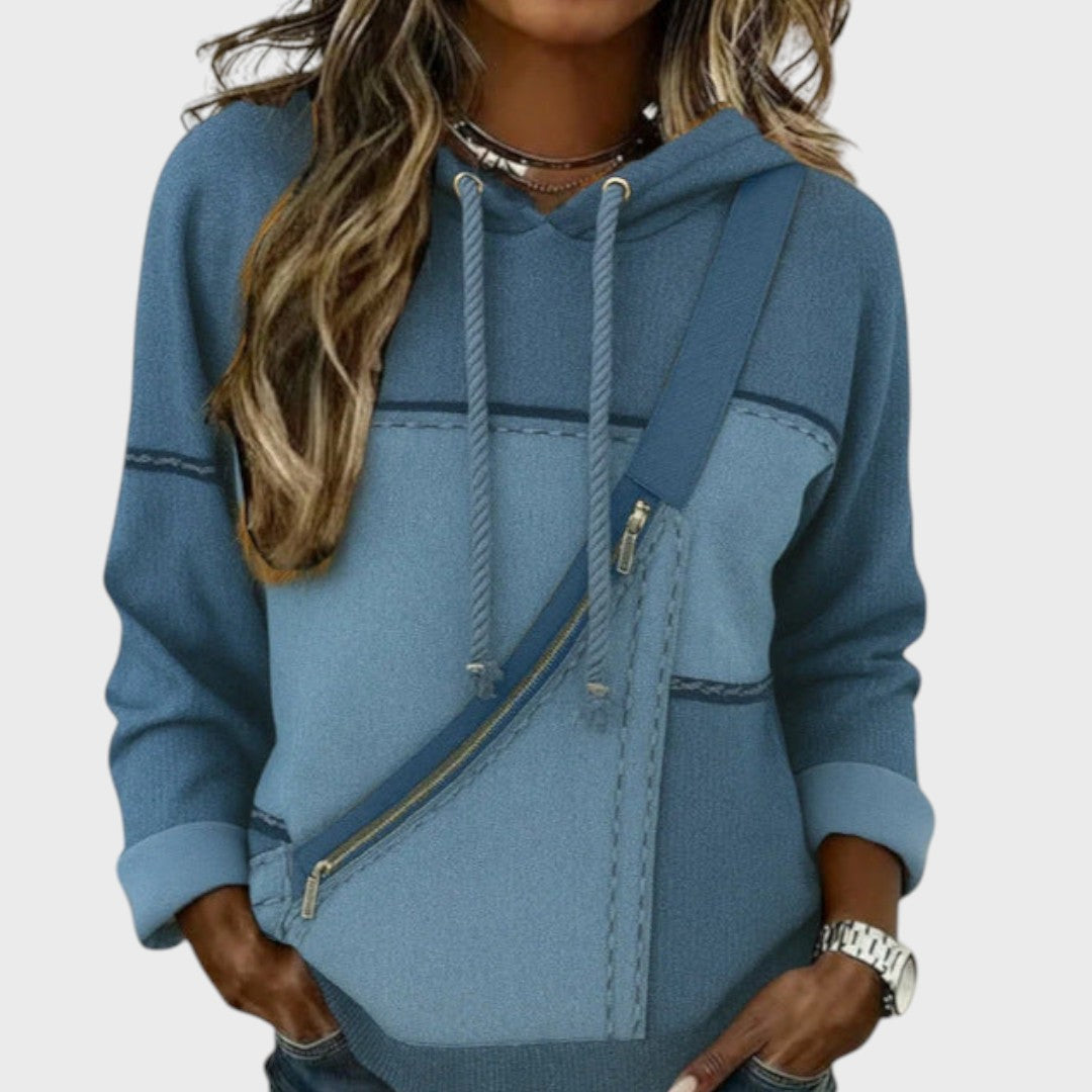 Kontrastinen suunnittelu hoodie