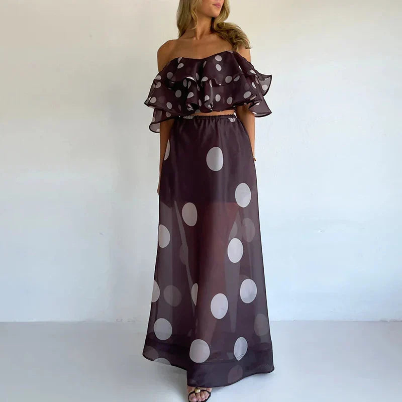 Gabriella Budapest | Isla Läpinäkyvä Pilkullinen Setti