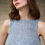 Gabriella Budapest | Käännettävä chambray-kangasliivi