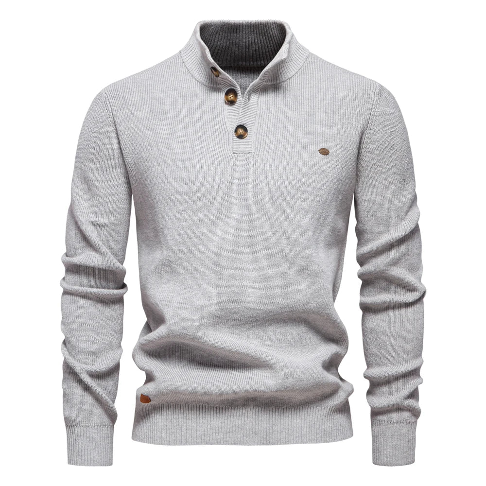 Jäger™ | Miesten neulepaita nappisella designilla
