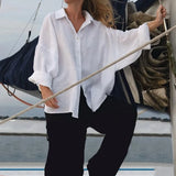 Gabriella Budapest | Puuvillainen Rentouva Paita