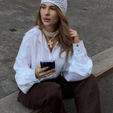 Gabriella Budapest | Puuvillainen Rentouva Paita