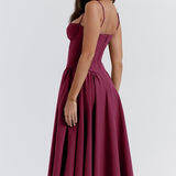 Gabriella Budapest | Olkaimeton midi-pituinen bustier-mekko