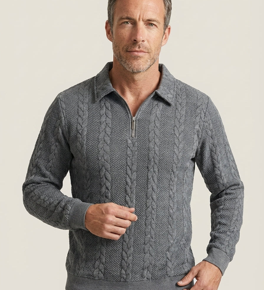 Álvaro - Teksturoitu Jersey Polo