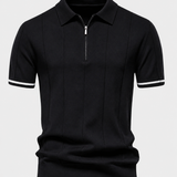 Clark | Raidallinen Zip Polo Paita
