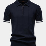 Clark | Raidallinen Zip Polo Paita
