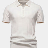 Clark | Raidallinen Zip Polo Paita
