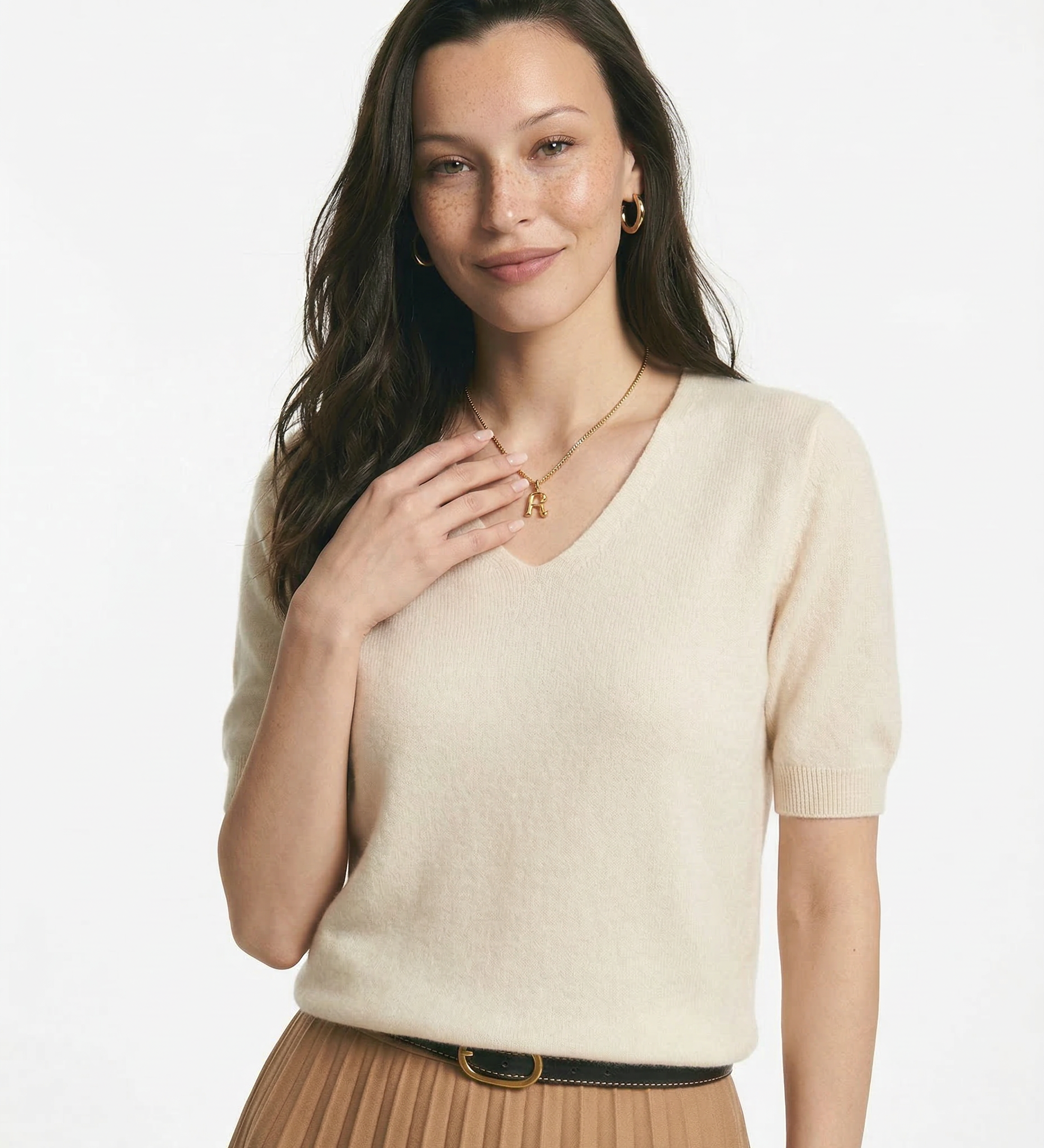 Gabriella Budapest | Elysian V-pääntie Neulepaita