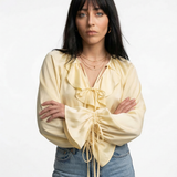 Gabriella Budapest | Liora Selyem Blúz Volánnal