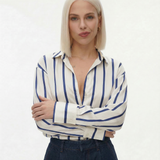 Gabriella Budapest | Raidallinen silkkipaita