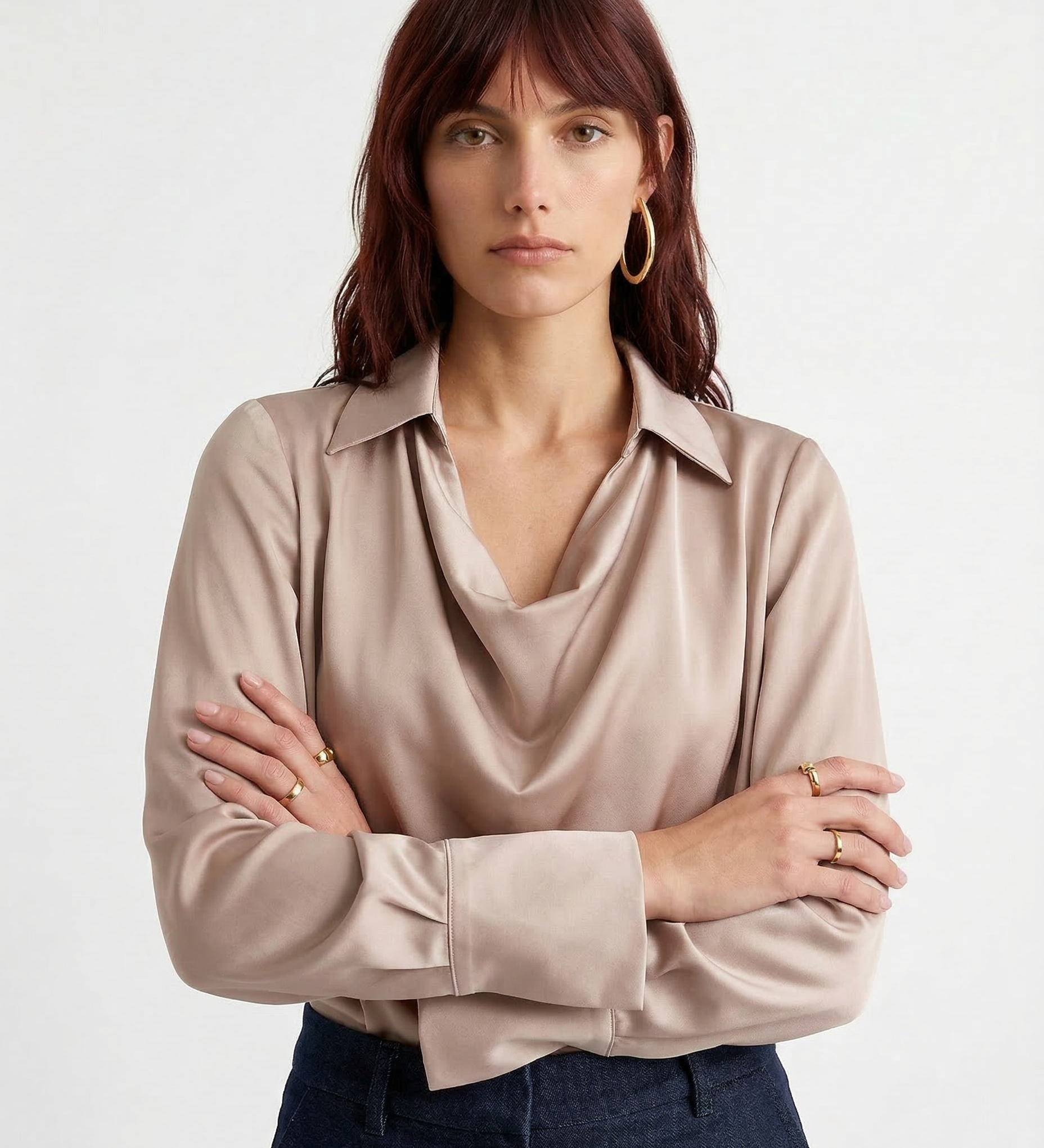 Gabriella Budapest | 100% silkkiä pitkähihaiset paita
