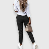 Gabriella Budapest | Lina – Tyylikäs slim fit jogger-housu liiketyyliin
