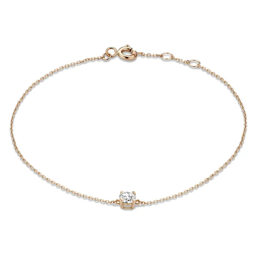 Gabriella Budapest | Moissanite Kivillä Koristeltu Rannekoru 14k Kultaa